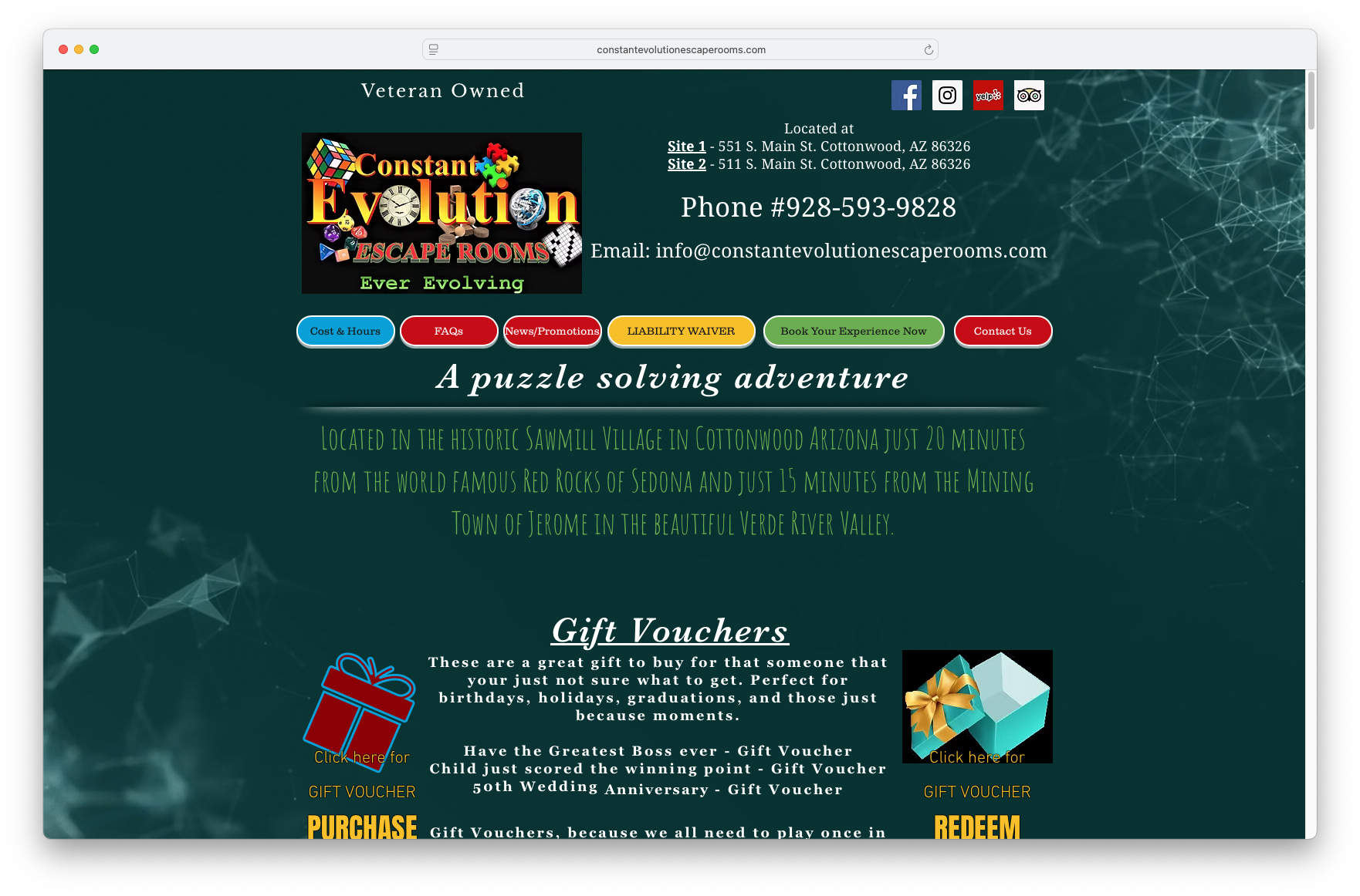 Constant Evolution Escape Rooms