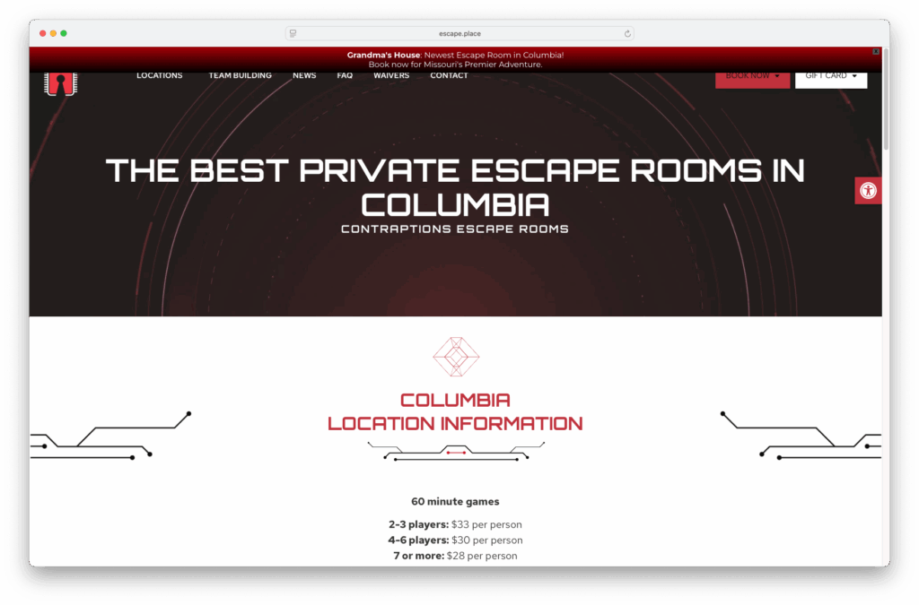 ConTRAPtions Escape Rooms