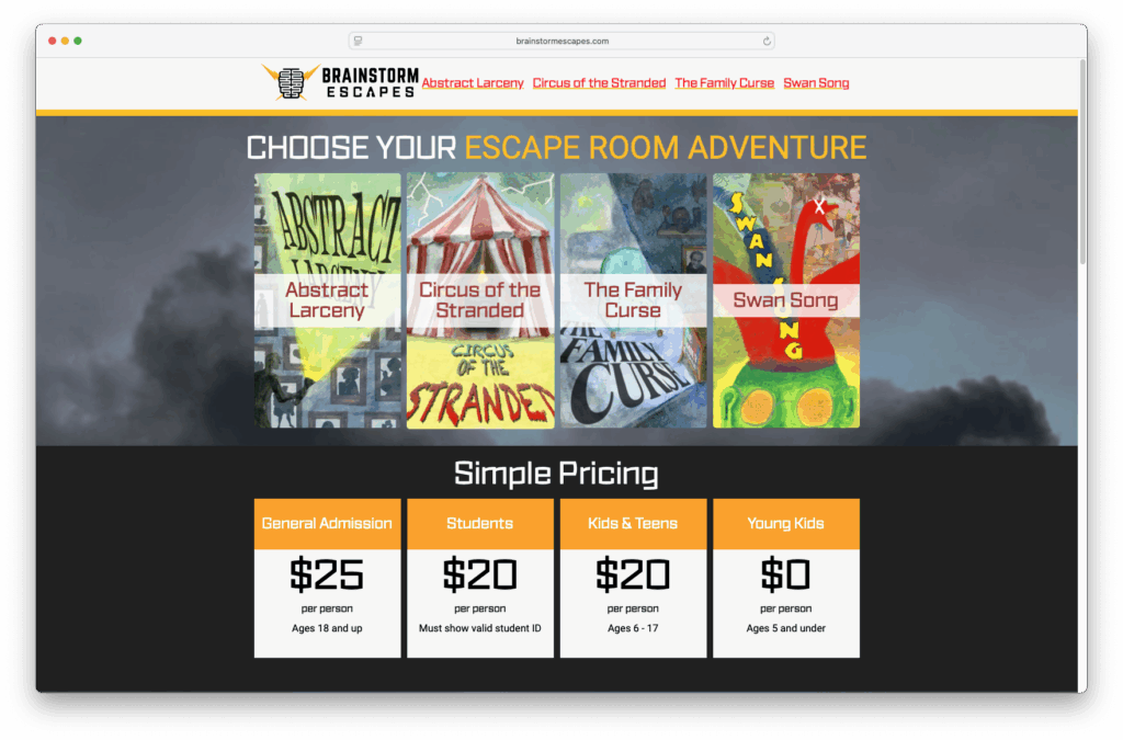 Brainstorm Escapes
