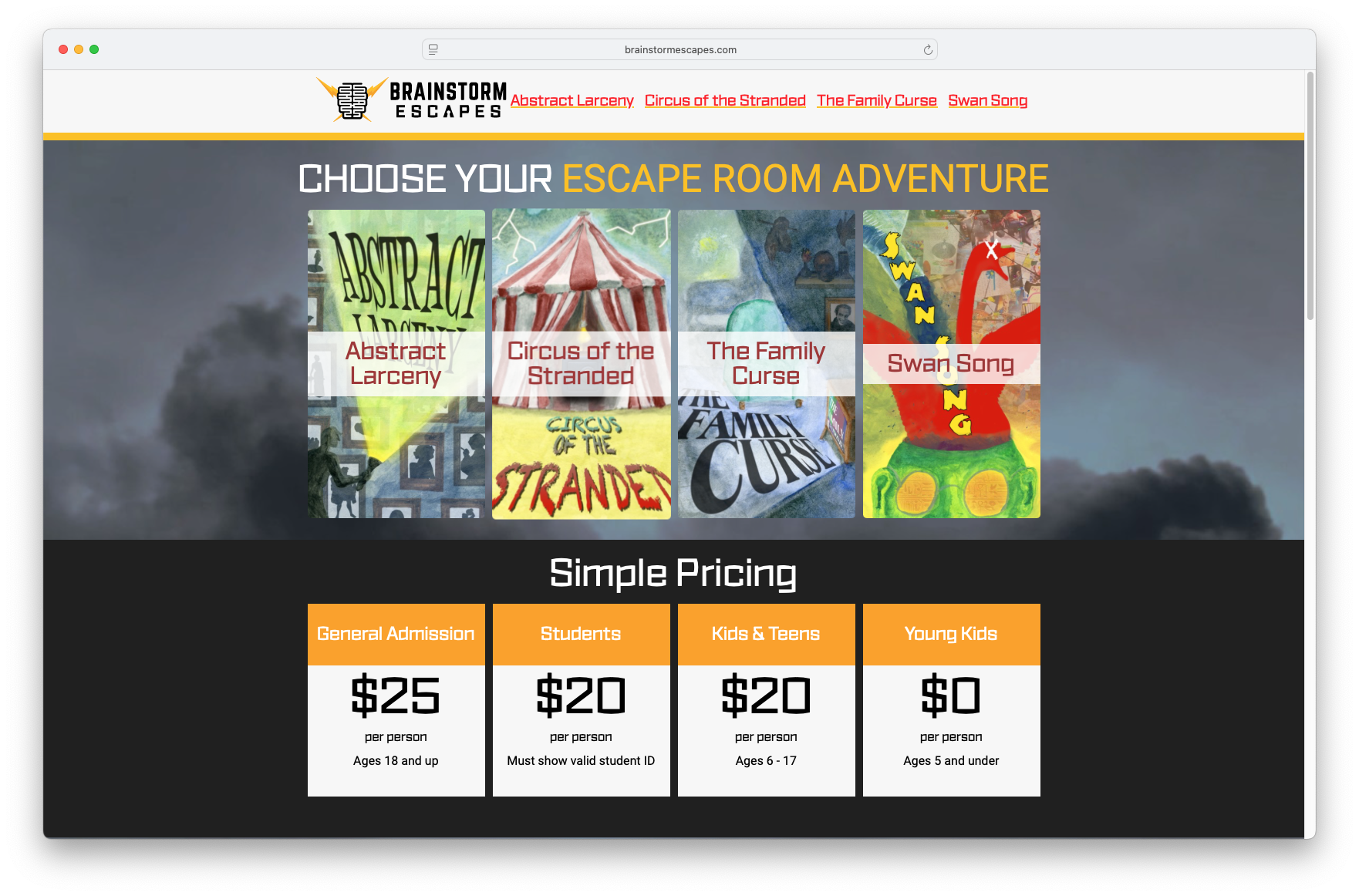 Brainstorm Escapes