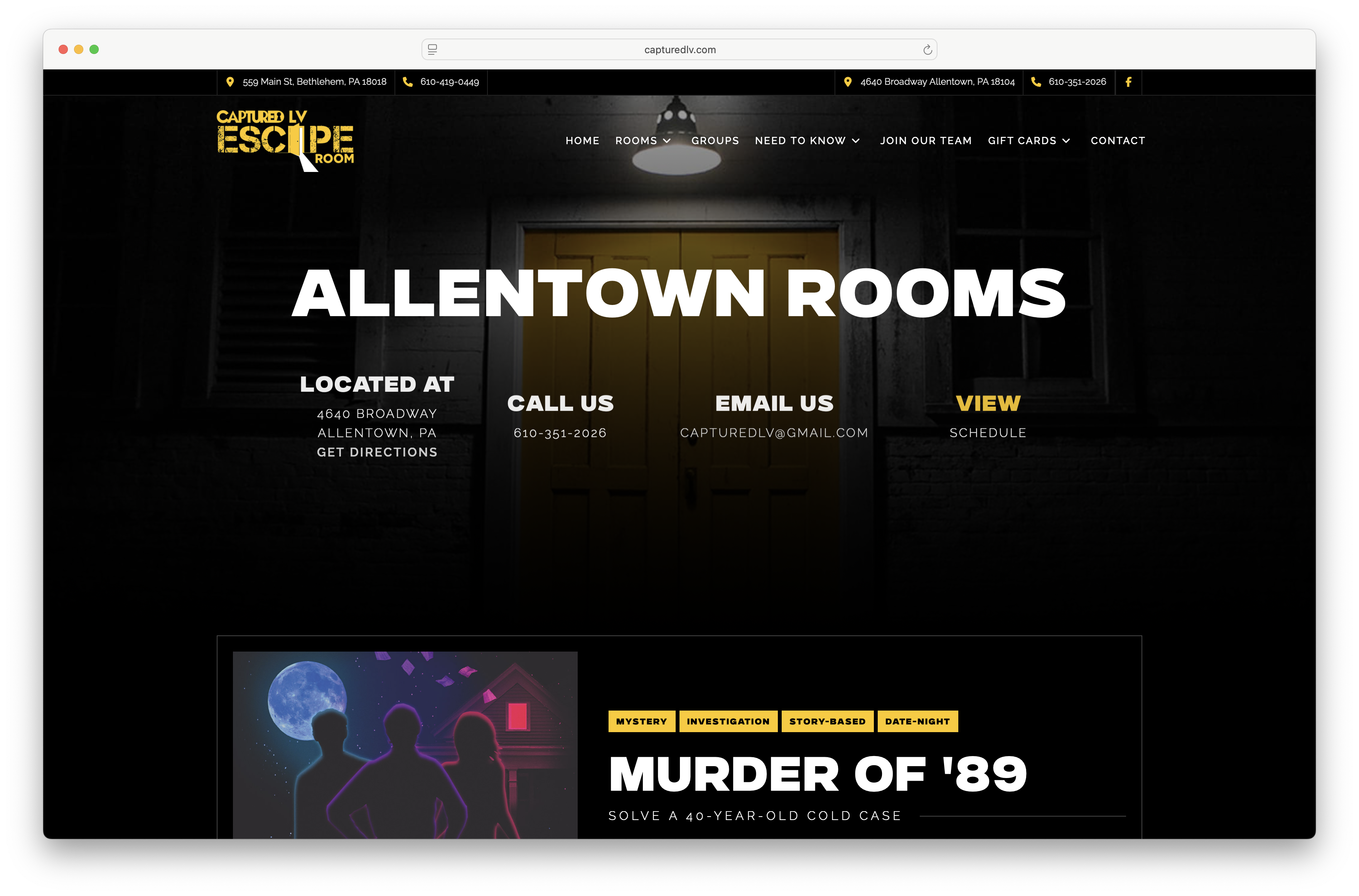 Captured LV Escape Room