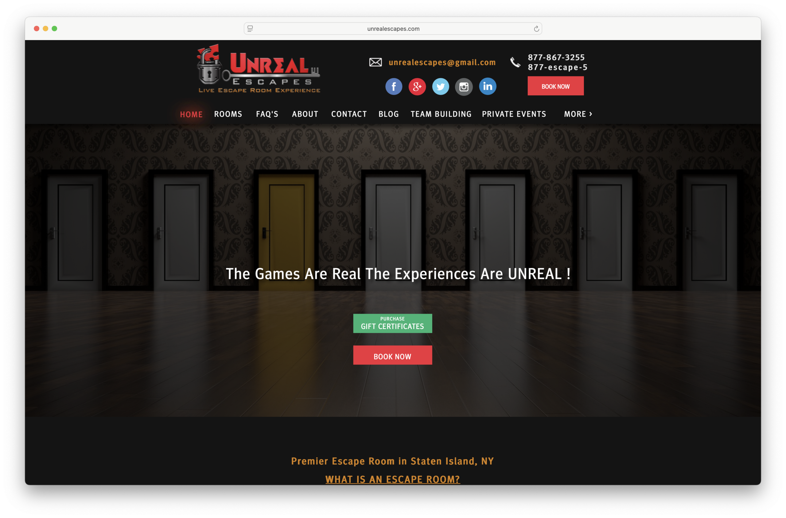 Unreal Escapes – Staten Island’s Premiere Live Escape Room