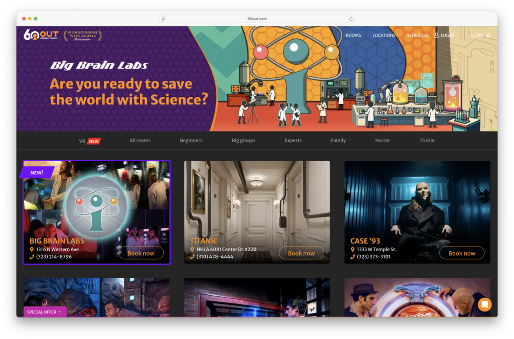 60out Escape Rooms 60out Escape Rooms