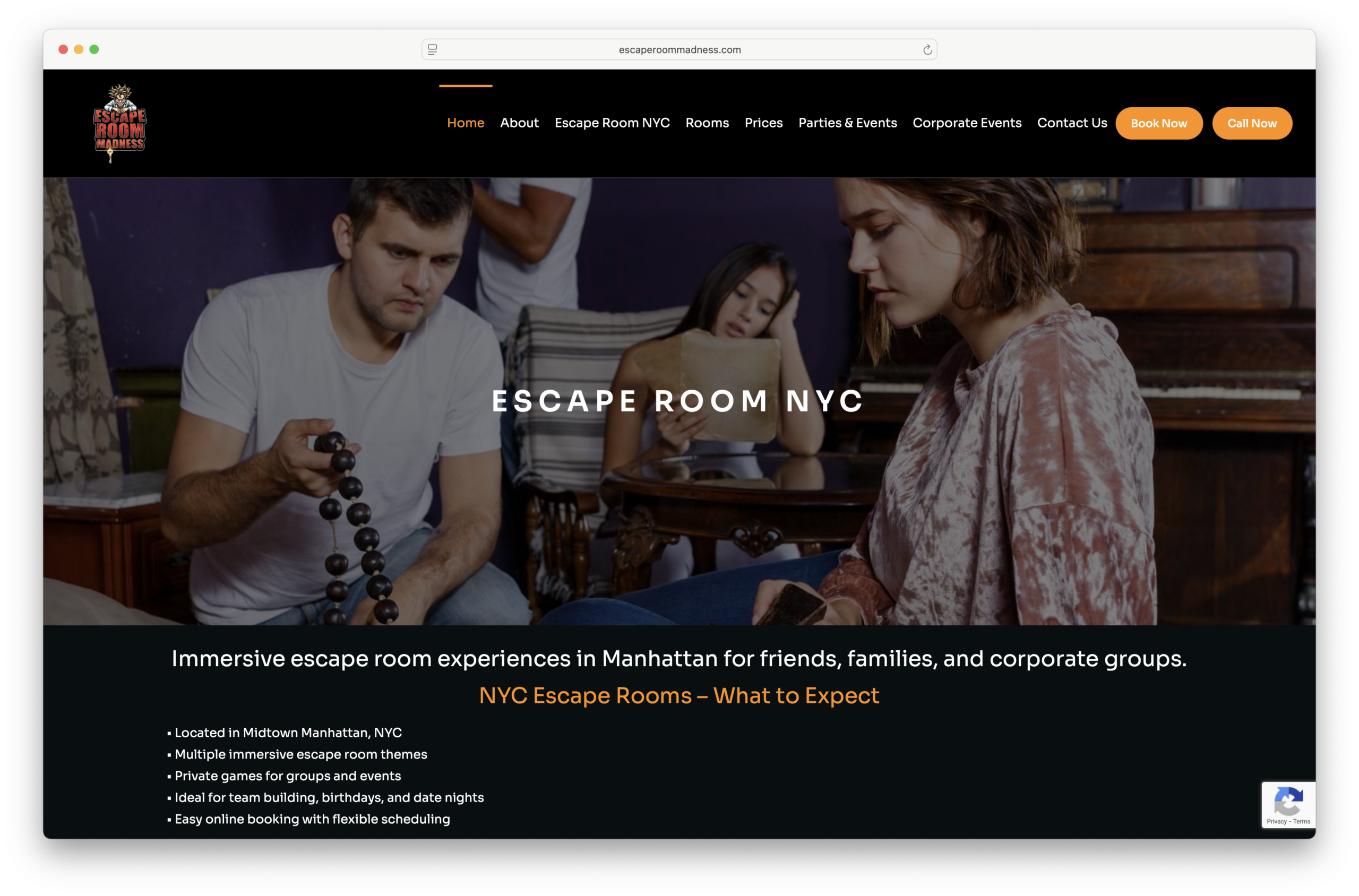 Escape Room Madness www.escaperoommadness.com newyork scaled