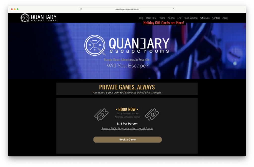 Quandary Escape Rooms Quandary Escape Rooms