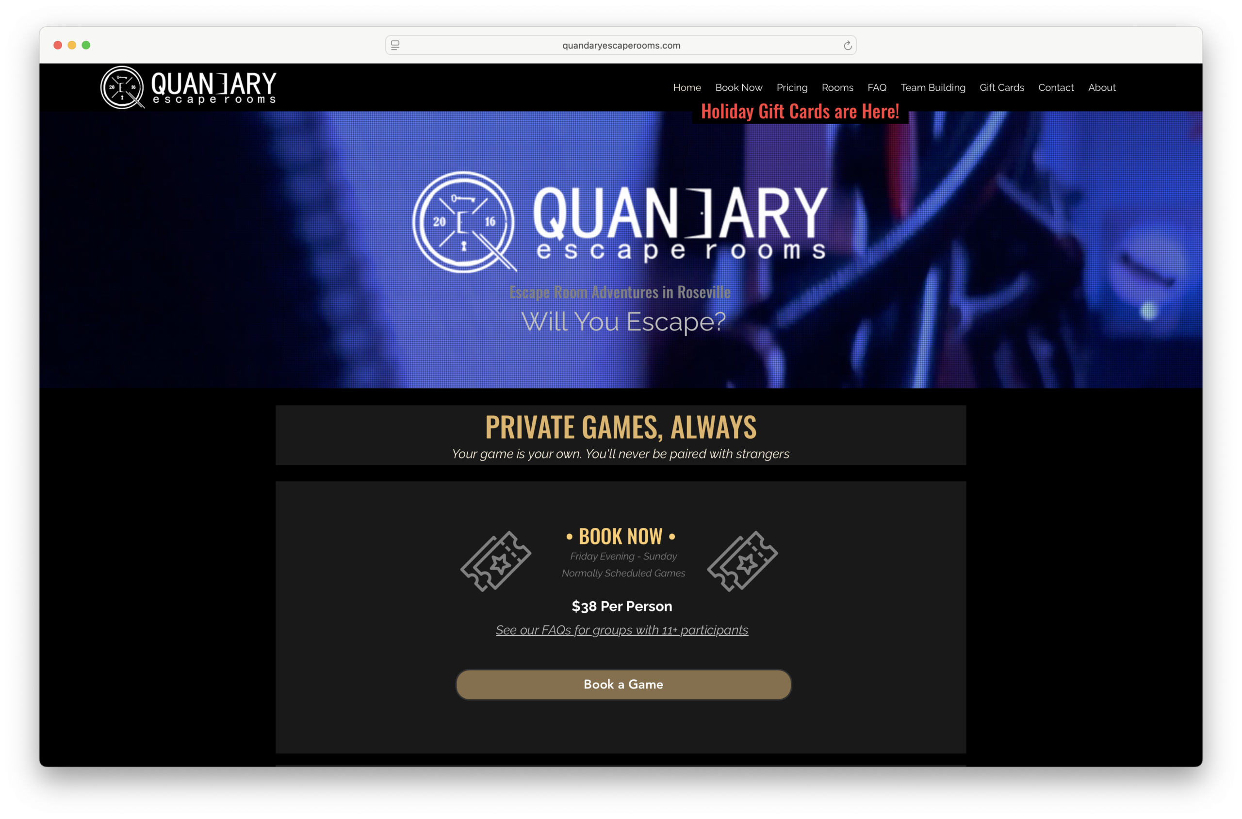 Quandary Escape Rooms www.quandaryescaperooms.com roseville scaled