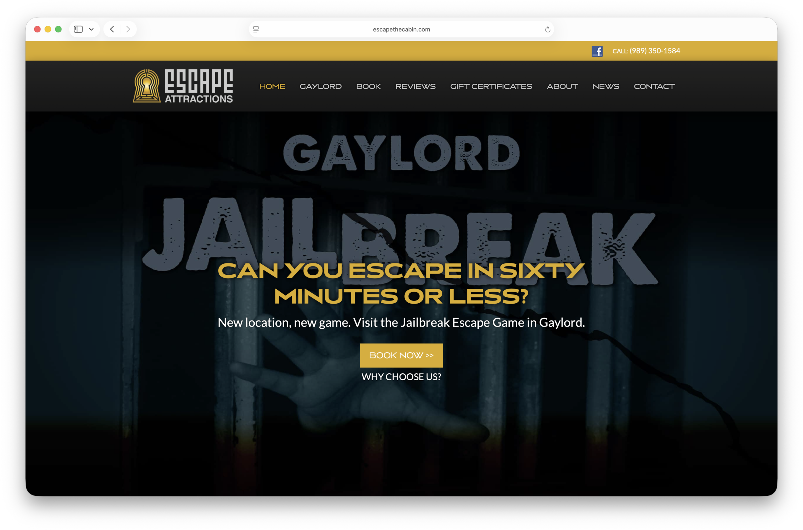 Escape Attractions escapethecabin.com gaylord scaled