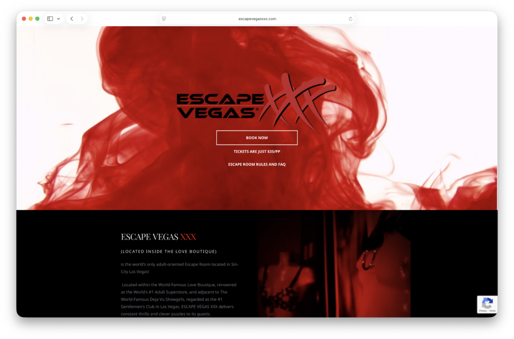 ESCAPE VEGAS XXX ESCAPE ROOMS