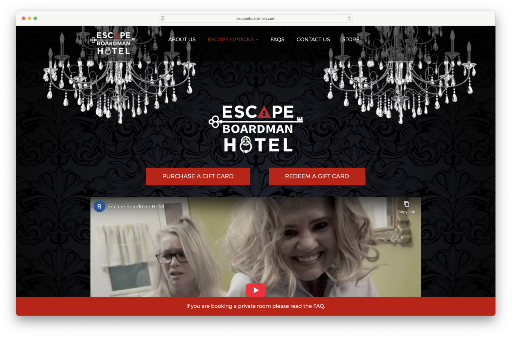 Escape Boardman Escape Boardman