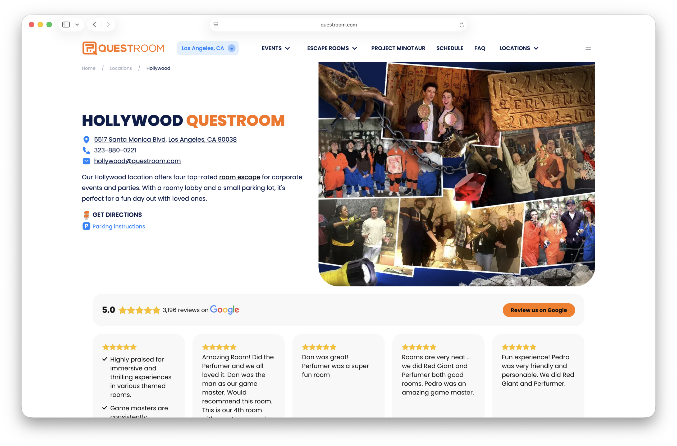 QUEST ROOM – Hollywood Escape Rooms