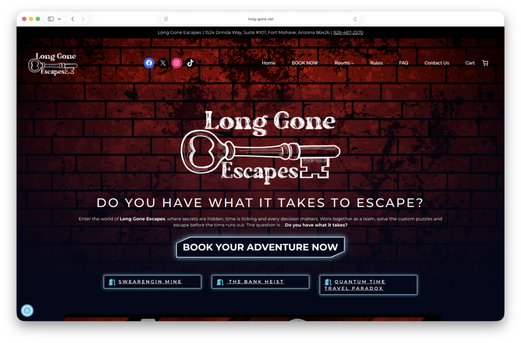 Long Gone Escapes Escape Room
