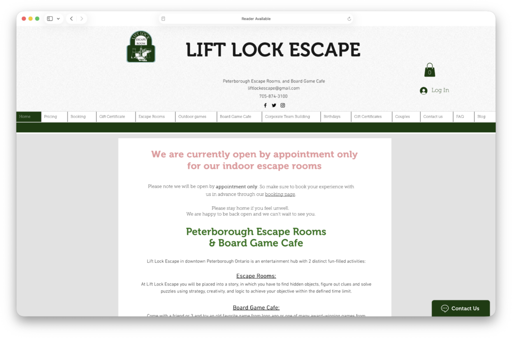 Lift Lock Escape
