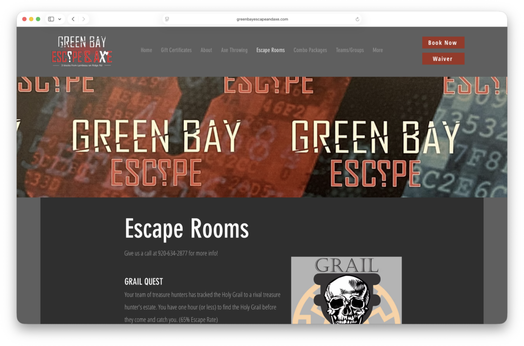 Green Bay Escape & Axe