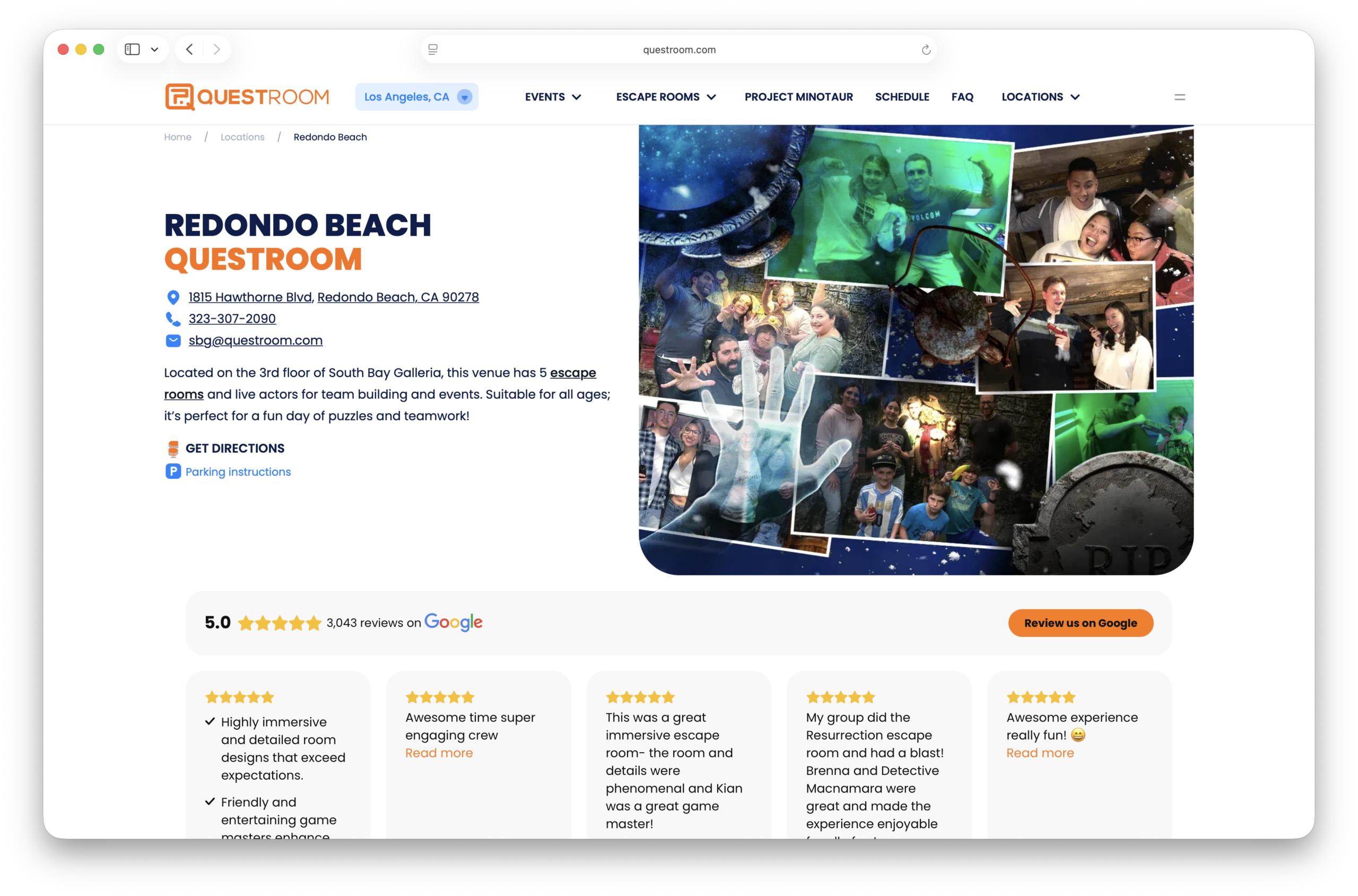 QUEST ROOM – Redondo Beach Escape Rooms