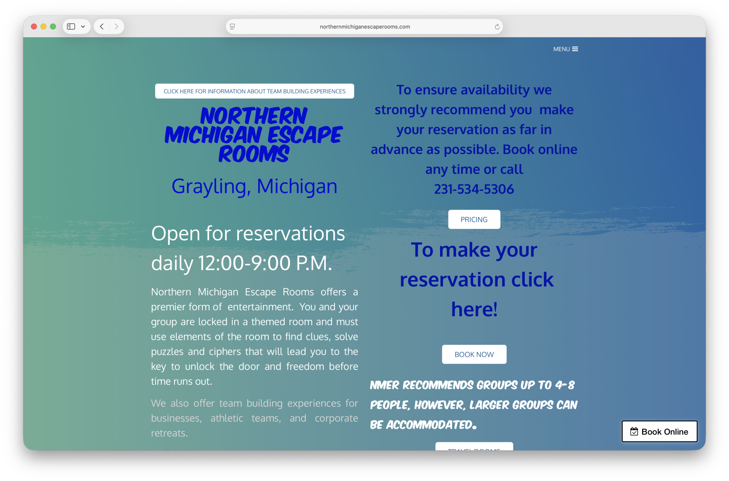 Northern Michigan Escape Rooms LLC