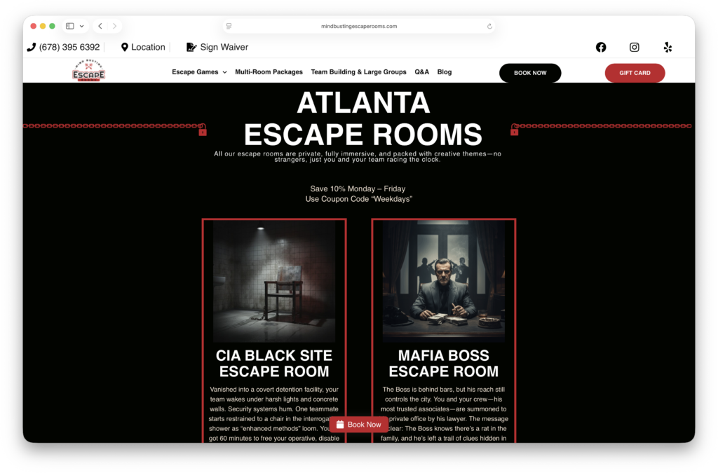 Mind Busting Escape Rooms