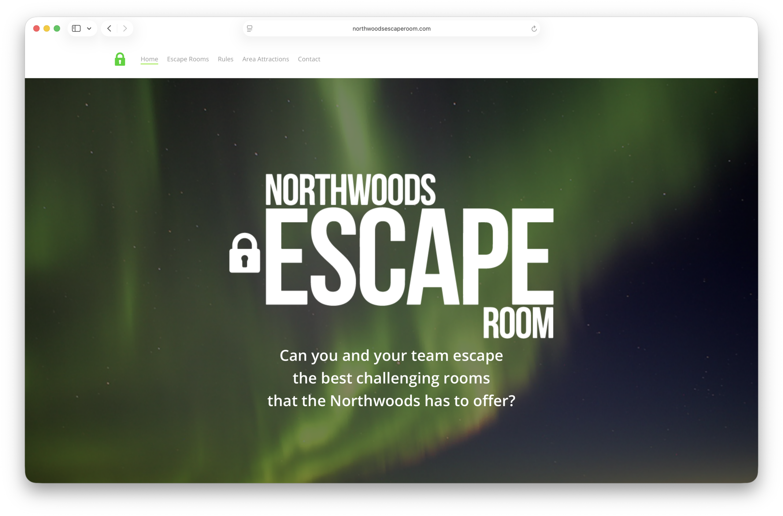 Northwoods Escape Room