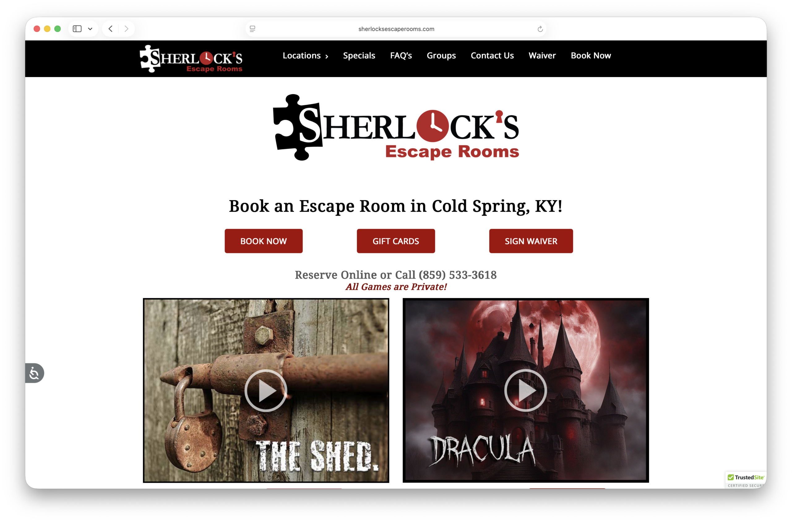 Sherlock’s Escape Rooms