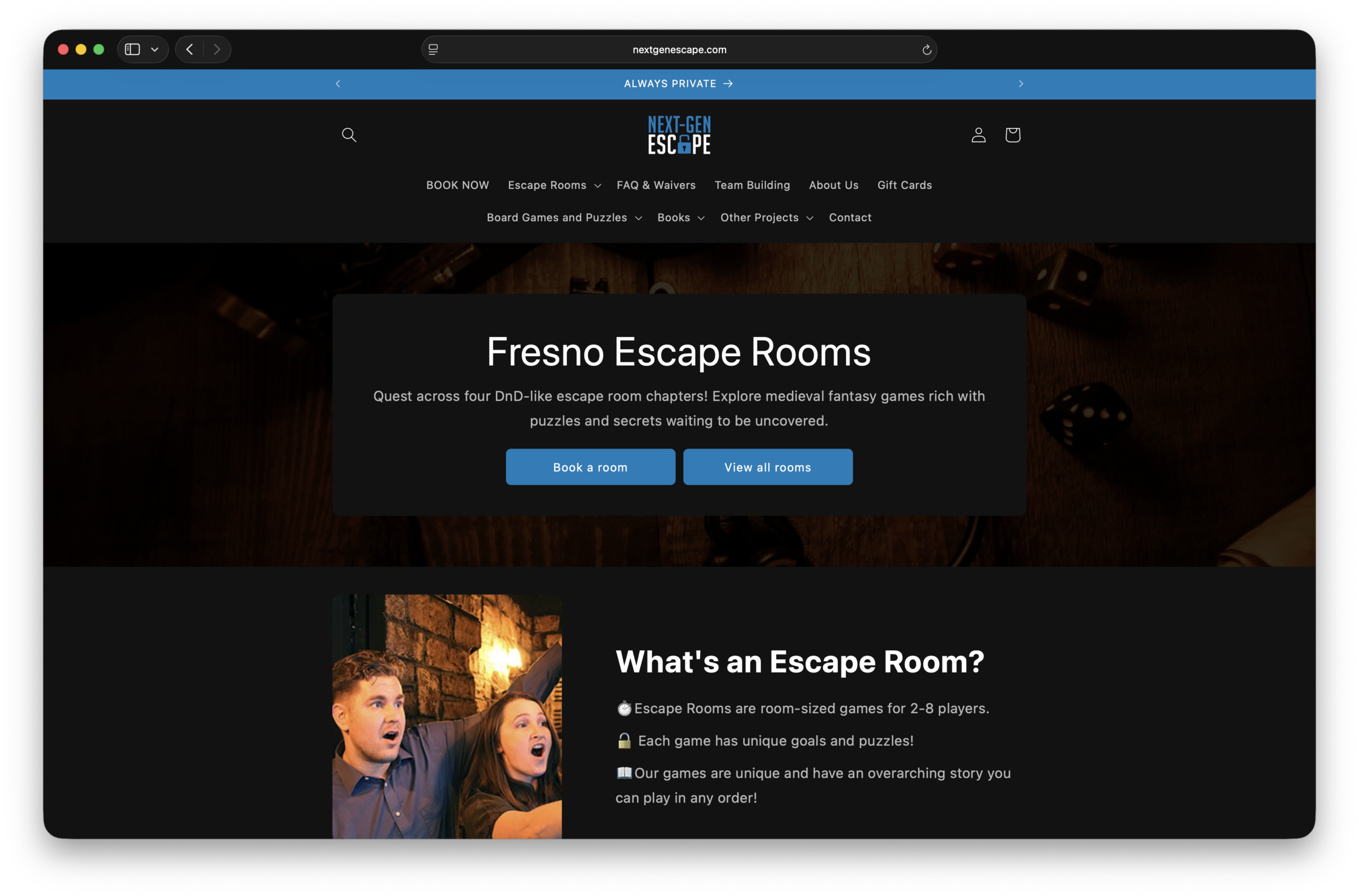 Next-Gen Escape | Escape Room Fresno